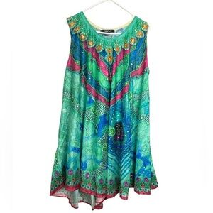 Celina Lightweight Dress, 100% Polyester, Jewel Tones, Crystals, One Size